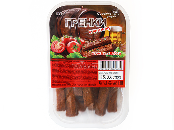 Сурские гренки Томат спайси (100 гр) в Грозном