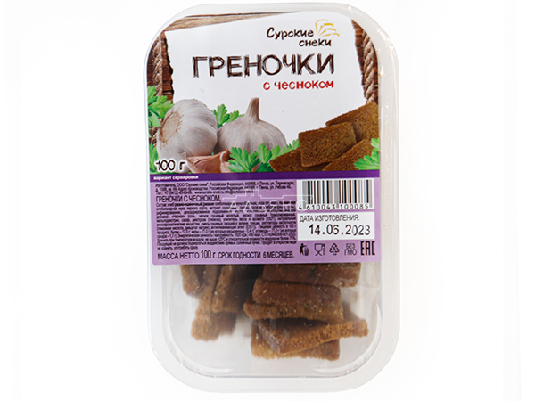 Сурские гренки с Чесноком (100 гр) в Грозном