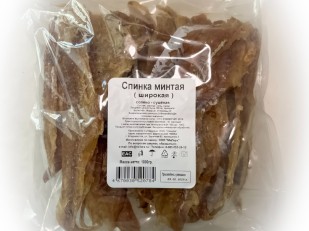 Горбуша боковина х/к (юкола): Минтай спинка широкая (МиЛара)