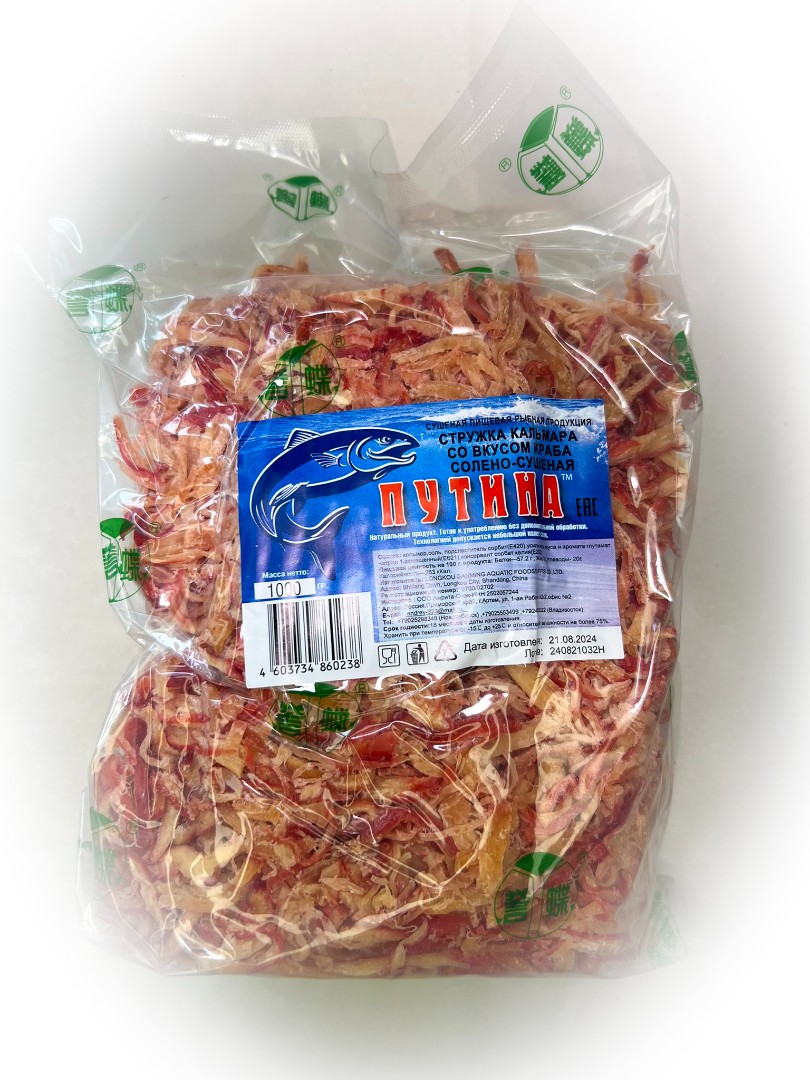 Кальмар стружка со вкусом краба "Розовая" (ПУТИНА) в Грозном