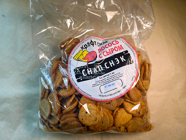 Снапсы ПШЕНИЧНЫЕ "Лосось с сыром" в Грозном