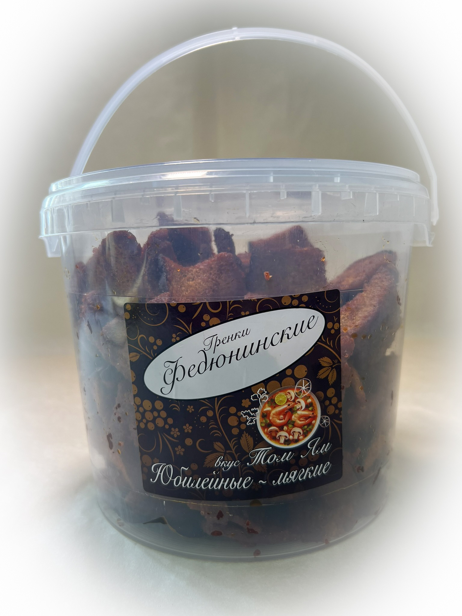 Гренки "ФЕДЮНИНСКИЕ" "Том ям" (ведро 900 гр.) в Грозном