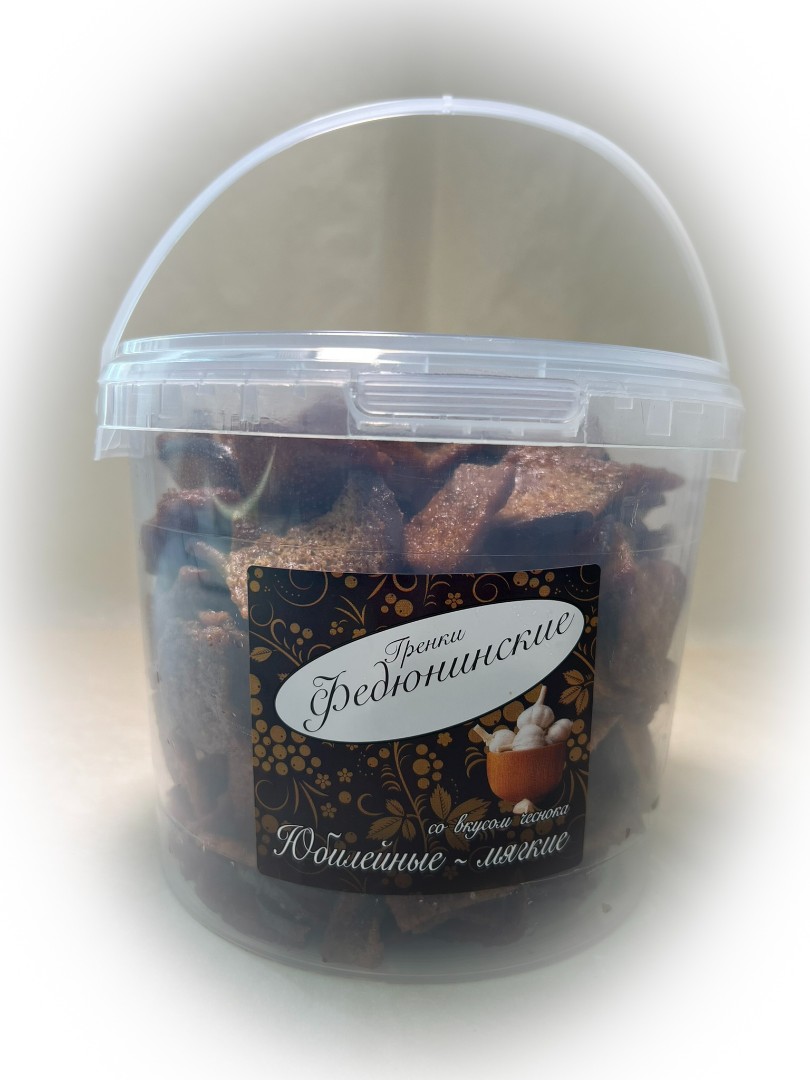 Гренки "ФЕДЮНИНСКИЕ" "Чеснок" (ведро 900 гр.) в Грозном