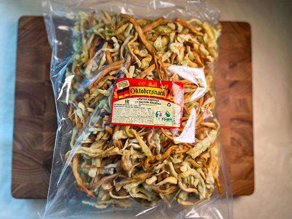 Нитка ЖАРЕНАЯ "Васаби" Oktobersnack 1 кг (сырный продукт) в Грозном