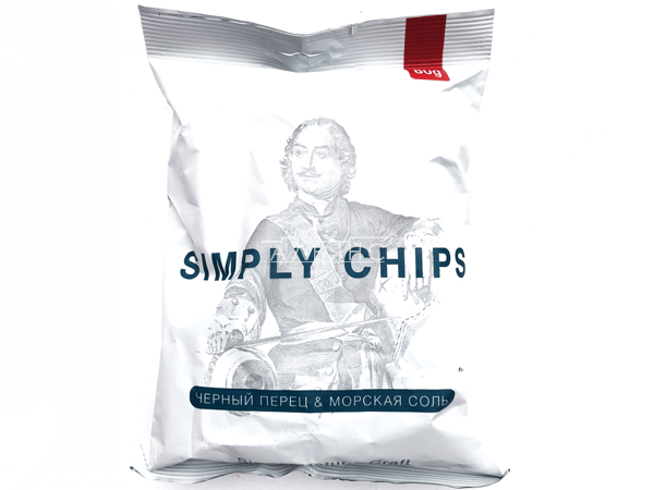 Картофельные чипсы "Simple chips" Морская соль и черный перец 80 гр. в Грозном